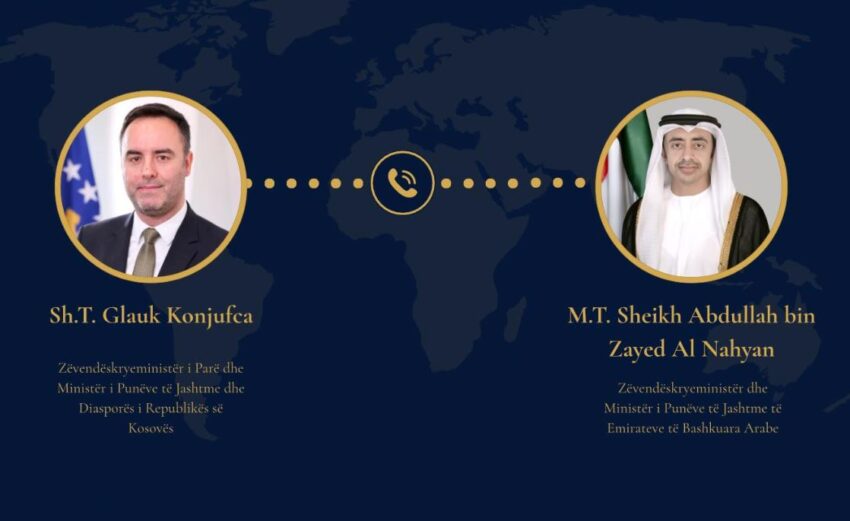 Konjufca telefonon ministrin e Jashtëm të Emirateve të Bashkuara, dënon sulmet e Iranit