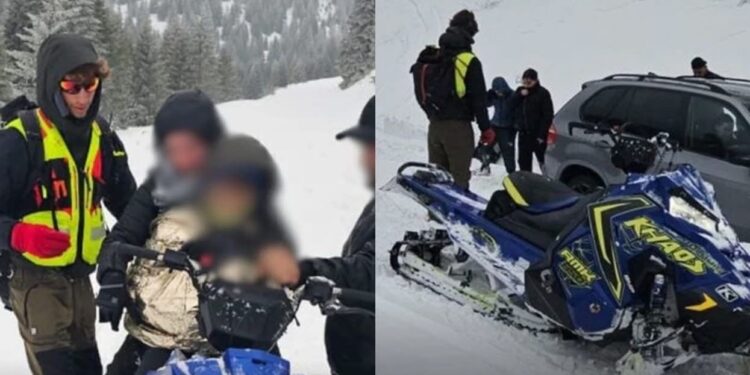 Shpëtohet familja me tre fëmijë e bllokuar nga bora në rrugën Kullë–Rozhajë