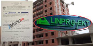 Punëtorët e “Lin Projekt” u gjetën duke punuar në katin e 8-të pa skele, Inspektorati e gjobit minimalisht kompaninë (Dokument)