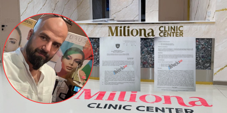 Skandali i injektimit të fillerëve ilegalisht/ U kap duke punuar pa licencë, inspektorati mbylli klinikën “Miliona” të Salih Imerit (Dokument)