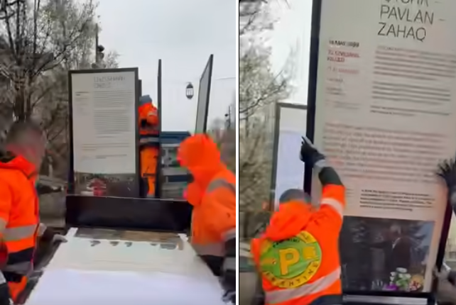 Hiqen nga sheshi tabelat me të dhëna të pasakta për masakrat