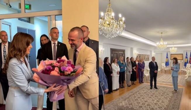 Albulena Haxhiu pranon zyrtarisht detyrën e ushtrueses së presidentes