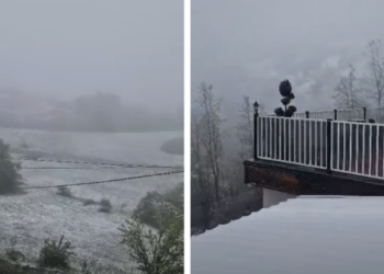 E pabesueshme: Të reshura të borës në këtë vend të Kosovës (VIDEO)