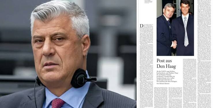 Hashim Thaçi për Frankfurter Allgemeine Zeitung: “Si qytetar i lirë i Kosovës, do të vazhdoj t’i shërbej shtetit”