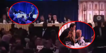 Momenti kur shërbimi sekret largon Trump’in nga darka e gazetarëve pas të shtënave, pamje