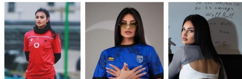 Me të pasmet në plan të parë, futbollistja shqiptare “ngushëllon” Kosovën pasi nuk u kualifikua në Botëror