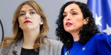 Vjosa Osmani merr pjesë në ceremoninë e varrimit të babait të Albulena Haxhiut (VIDEO)