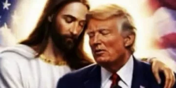 Trump provokon përsëri, poston një foto ku përqafon Jezusin: Mendoj se është e bukur