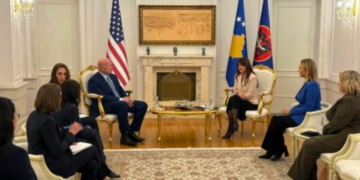 Haxhiu pret në takim ambasadorin amerikan në NATO, Matthew G. Whitaker