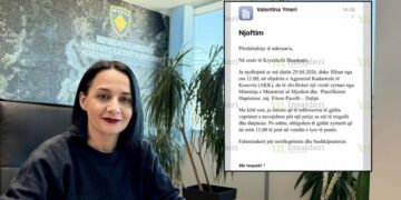 Drejtori i ri i Kadastrit obligon të gjithë stafin që të prezantohet kur të vijë në vizitë Fitore Pacolli