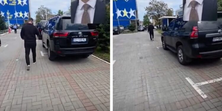 Deputeti i PDK’së incizon veturat: Janë të Qeverisë, por me targa civile– prej kujt po fshiheni?