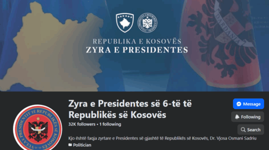 “Zyra e Presidentes së 6-të” Vjosa Osmani ndryshon emrin e faqes zyrtare të Presidentes– Sqarohet ekipi i saj