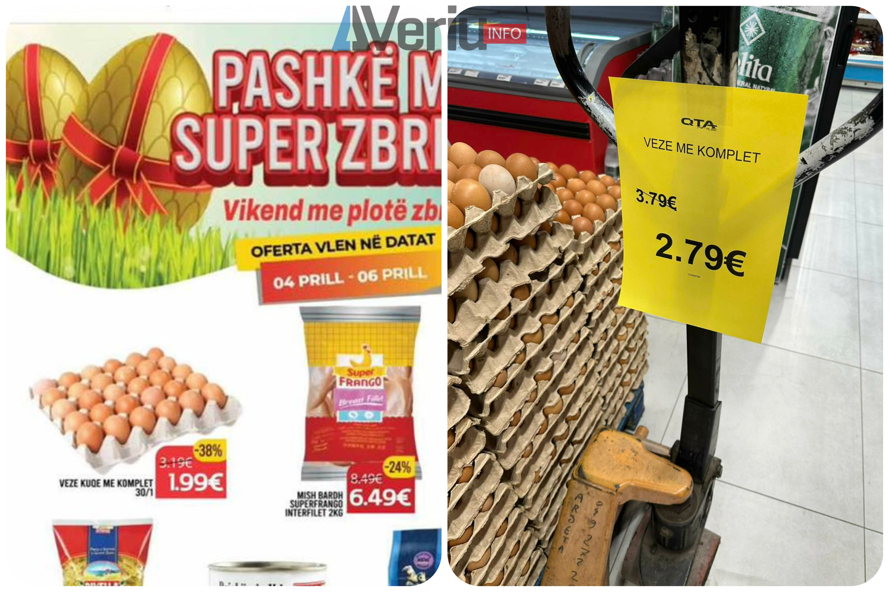Ankohet mitrovicasi: Mashtrim me çmime në QTA – në fletushkë 1.99 euro dhe në market 2.79 euro
