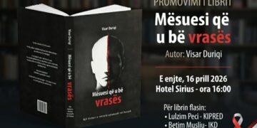 “Mësuesi që u bë vrasës”- Visar Duriqi promovon të enjten librin për Nazim Bllacën