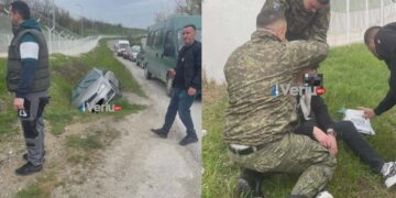 Vetaksident në Frashër, ushtarët e FSK-së i japin ndihmë shoferit të lënduar