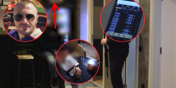 Pamje nga bastisja e policisë për lojëra ilegale të fatit në lokalin “Offside 02” në Mitrovicë të biznesmenit Arbër Berani (Video)