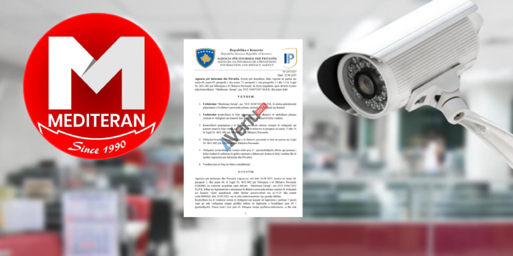 Skandal me kamera: AIP konstaton se ‘Mediteran Group’ grumbulloi kundërligjshëm të dhëna personale vizuele (Dokument)