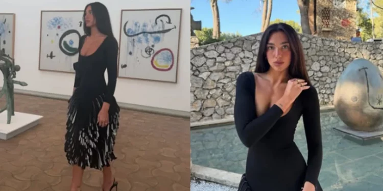 Dua Lipa “pushton” Francën, fansat fokusohen te paraqitja e saj elegante në muzeun prestigjioz