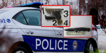 Kontrolle në shkolla të Mitrovicës së Jugut e Skenderajt, gjenden armë zjarri e thikë- Policia jep detaje