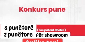 “Bujaria Ceramics & Sanitary” shpall vende të lira pune për gjashtë meshkuj dhe dy femra