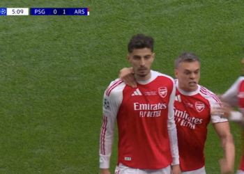 GOOOOL: Arsenali sheh historinë para syve, merr avantazhin ndaj PSG-së në finale