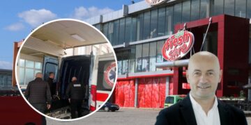 Alarm në “Viva Fresh” të Xhevdet Rexhepi – sigurimi përdor sprej paralizues ndaj një gjarpri, përfundojnë në spital dy punëtore