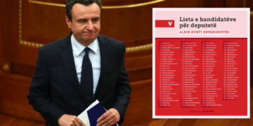 Vetëvendosje e Kurtit publikon listën me emrat e kandidatëve për deputetë