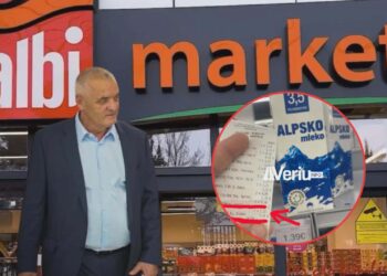 Edhe një mashtrim me çmime nga Albi Market i Tahir Humolli, qytetari denoncon vjedhjen në qumësht (Video)