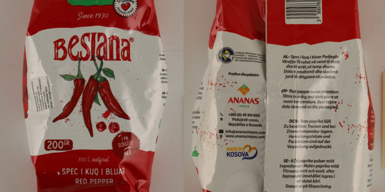Biberi “Besiana” rezulton me pesticid, ndalohet ngarkesa në kufi – AUV thirrje konsumatorëve ta kthejnë ku e kanë blerë