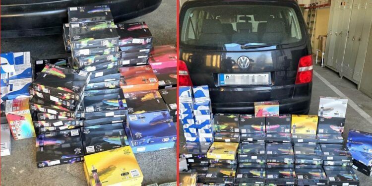 Policia ndalon kontrabandën në Kamenicë, sekuestron 656 cigare elektronike të fshehura në valixhe