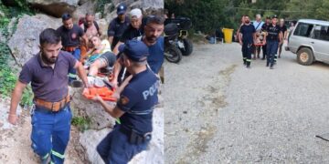 Shpëtohen dy turistët e bllokuar në Kanionin e Gjipesë