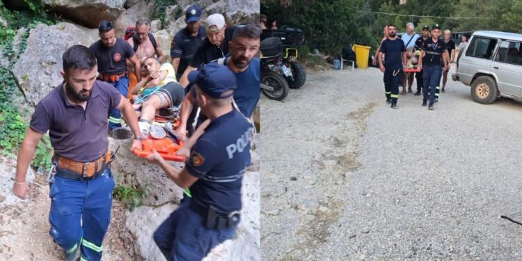 Shpëtohen dy turistët e bllokuar në Kanionin e Gjipesë