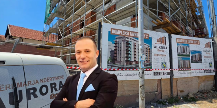 Inspekcioni i Mitrovicës ndalon punimet në objektin banesor të Aurora Group-it të Valdet Fejzullahut për mosrespektim të lejes ndërtimore