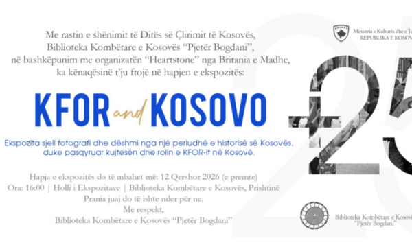 Biblioteka Kombëtare e Kosovës hap ekspozitën “KFOR and Kosova +25” për Ditën e Çlirimit