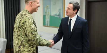 Gjenerali amerikan Wikoff në Qeveri për takim me Kurtin, diskutohet situata e sigurisë dhe bashkëpunimi i Kosovës me NATO-n