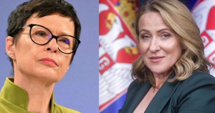 Deklaratat e Paunoviq kundër Kosovës, Marta Kos: E habitshme që vazhdon të jetë ministre