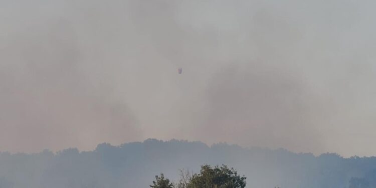 Zjarret në Shëngjin: Operacion me helikopterë për shuarje zjarresh