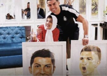 Gjesti prekës i Cristiano Ronaldos për artisten iraniane bën xhiron e botës