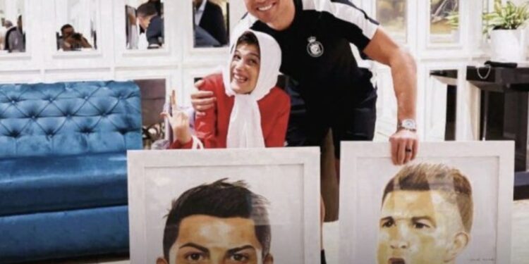 Gjesti prekës i Cristiano Ronaldos për artisten iraniane bën xhiron e botës