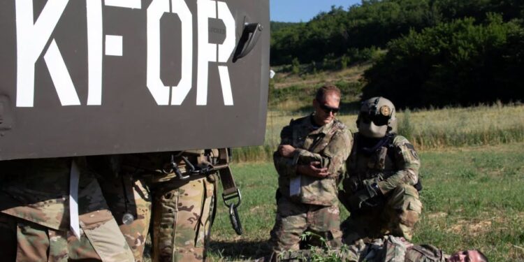 Reagim ndaj rrëzimit të avionit, KFOR stërvitet në afërsi të Bondsteel-it