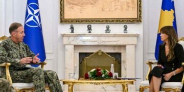 Haxhiu pret në takim admiralin Wikoff: Anëtarësimi në NATO mbetet synimi ynë strategjik