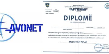 AVONET kërkon hetim lidhur me diplomat dhe certifikatat e lëshuara nga subjekti “AFTËSIMI” në Prizren