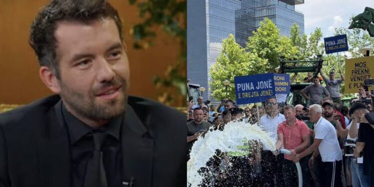 Rron Gjinovci reagon ndaj protestës së fermerëve: Praktikisht kërkesa e tyre është të mos inspektohet kompania që e përpunon qumështin