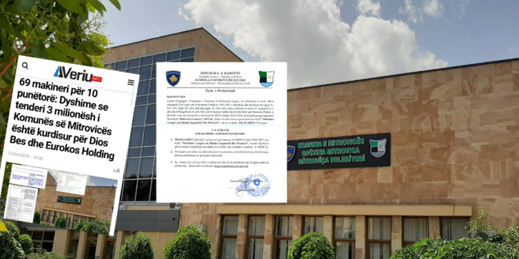 Pezullohet tenderi 3-milionësh i Komunës së Mitrovicës, për të cilin Veriu.info raportoi se dyshohej për kurdisje të kritereve