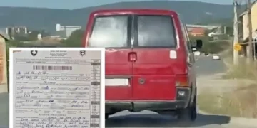 Videoja në rrjete sociale zbuloi shoferin, policia e gjobit me 100 euro