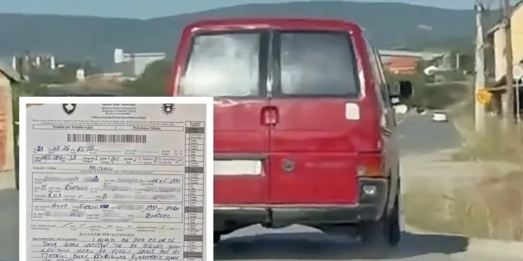 Videoja në rrjete sociale zbuloi shoferin, policia e gjobit me 100 euro