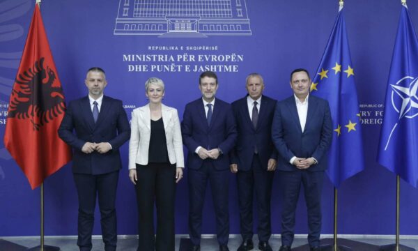 Ferit Hoxha i pret në takim përfaqësuesit e Luginës: Të drejtat e shqiptarëve prioritet i aksionit diplomatik të Shqipërisë
