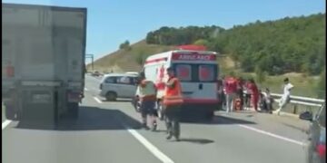 Aksident i rëndë në autostradën “Ibrahim Rugova”, dalin pamjet