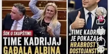 VV-ja përhap një ballinë të rreme për Time Kadrijajn, kinse deputetja e AAK-së u lavdërua nga Gjuriç