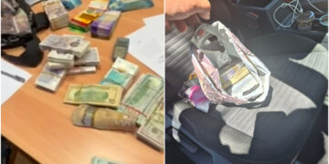 Arrestohen dy kosovarë (F.R. dhe T.T.) në Shkup, dyshohen për falsifikim të parave, iu konfiskohen 230 mijë euro (Pamje)